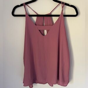 Lush mauve strappy top